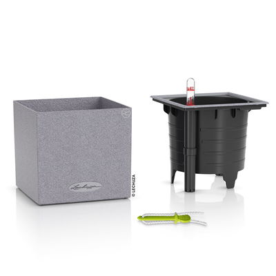 Lechuza 'Canto Stone 14', steingrau, ca. 14 x 14 x H 13,5 cm