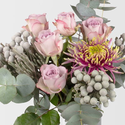 Bunter Schnittblumen-Mix mit Rosen & Chrysanthemen Bunter Schnittblumen-Mix mit Rosen & Chrysanthemen