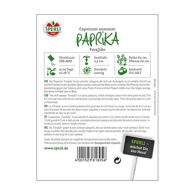 Gemüsesamen, Paprika 'Florajido'