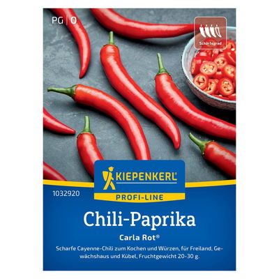 Saatgut Chili-Paprika 'Carla Rot' Saatgut Chili-Paprika 'Carla Rot'