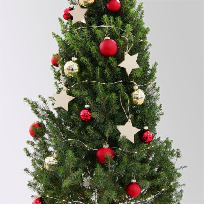 Weihnachtsbäumchen inkl. Deko, rot-gold, Höhe 120 cm, Topf-Ø 26 cm Weihnachtsbäumchen inkl. Deko, rot-gold, Höhe 120 cm, Topf-Ø 26 cm