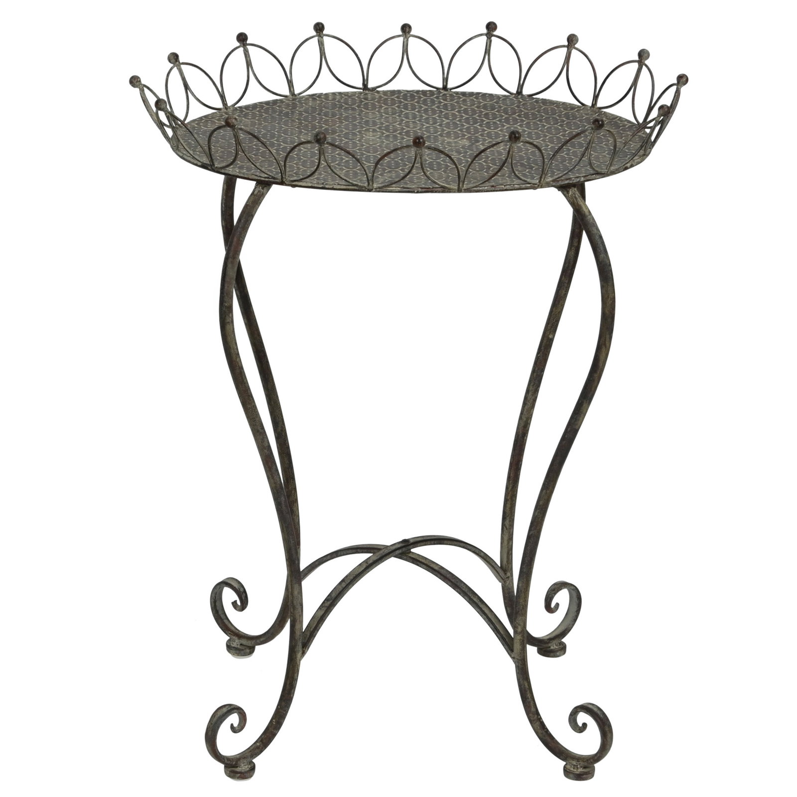 Beistelltisch, grau-braun, ca. 53 x 40 x H 68 cm