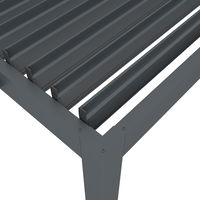 Pergola mit LED, anthrazit, ca. 300 x 600 x H 250 cm