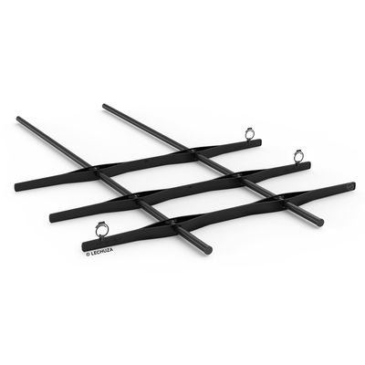 Lechuza Rankgitter 'Trio Cottage 30', schwarz, ca. 86 x H 135 cm