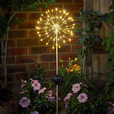 Gartenstäbe 'Starburst', Pustelbume, warmweiß,  Höhe ca. 84 cm