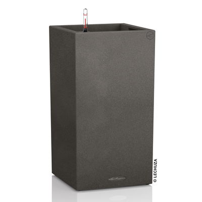 Lechuza 'Canto Stone 30 high', graphitschwarz, ca. 30 x 30 x H 56 cm