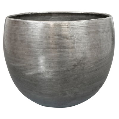 Kölle Pflanzgefäß 'Rowen', silber, ca. Ø 33 x H 25 cm