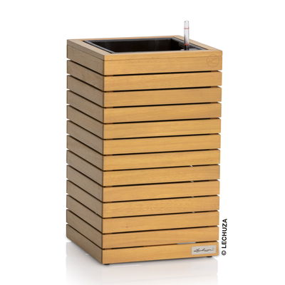 Lechuza Pflanzgefäß 'Palo Natural Wood 35', ca. 35 x 35 x H 59 cm