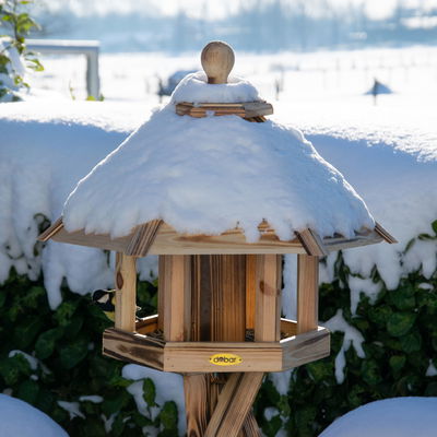 Kiefer-Vogelhaus 'Ember', geflammt, 55 x 62 x 43 cm Kiefer-Vogelhaus 'Ember', geflammt, 55 x 62 x 43 cm