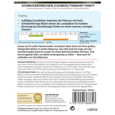 Thompson & Morgan Saatgut Schmuckkörbchen 'Fondant Fancy', rosa