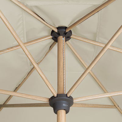 Doppler Kurbelschirm 'Alu-Wood Ultra', natur, ca. 300 x 200 cm Doppler Kurbelschirm 'Alu-Wood Ultra', natur, ca. 300 x 200 cm