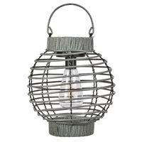 Solarlaterne 'Terra', grau, ca. Ø23 cm