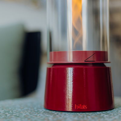 Höfats Tischfeuer 'Spin Air 1200', rot, Edelstahl, Ø13,8 x H54 cm Höfats Tischfeuer 'Spin Air 1200', rot, Edelstahl, Ø13,8 x H54 cm