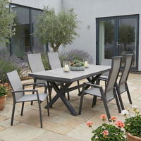 Kölle Alu-Textilen Stapelsessel 'Iris', grau Kölle Alu-Textilen Stapelsessel 'Iris', grau