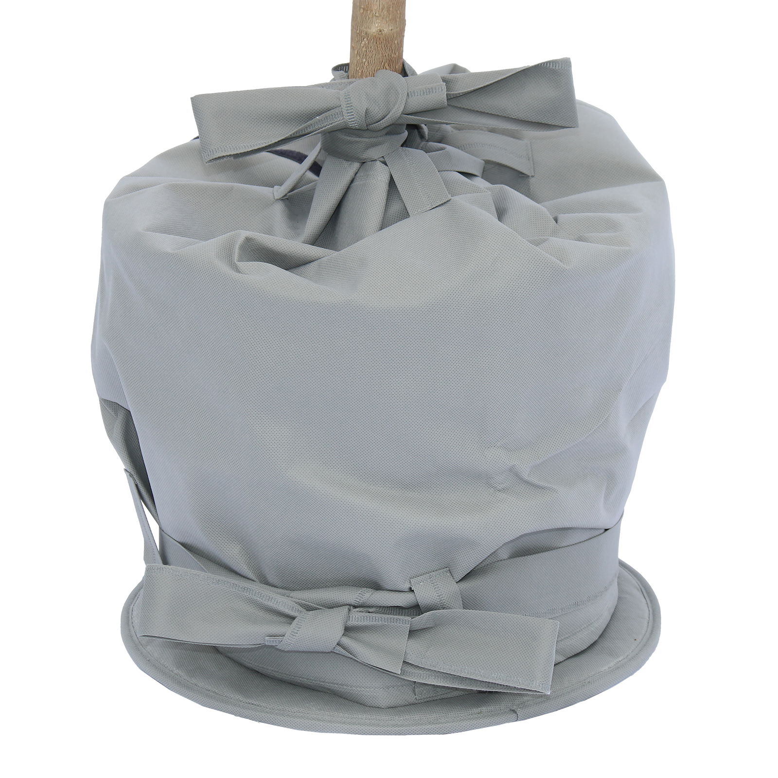 Kölles Beste Winterschutz-Set, Topfmantel & Topfunterlage, grau