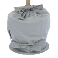 Kölles Beste Winterschutz-Set, Topfmantel & Topfunterlage, grau