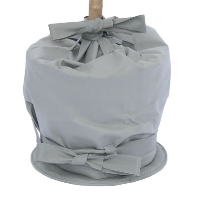 Kölles Beste Winterschutz-Set, Topfmantel & Topfunterlage, grau