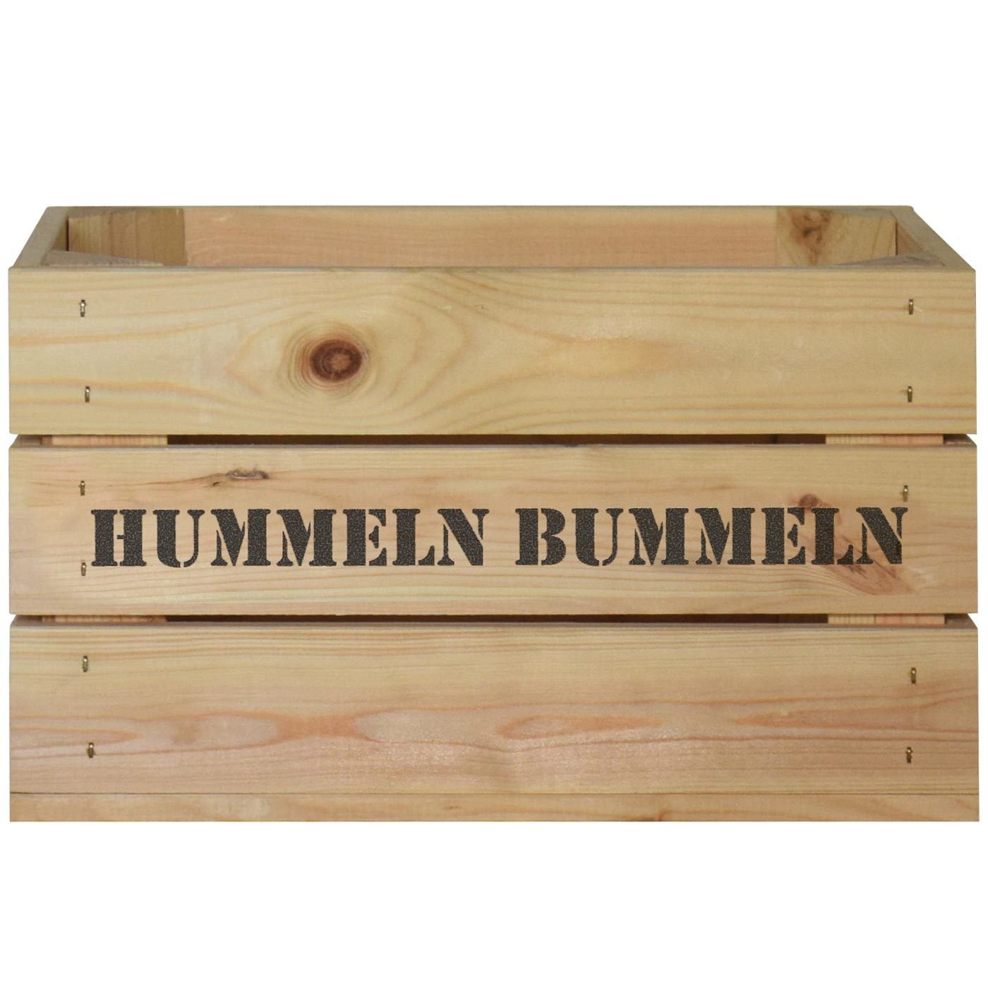 FSC®-Holzbox 'Hummeln bummeln', natur, Größe L