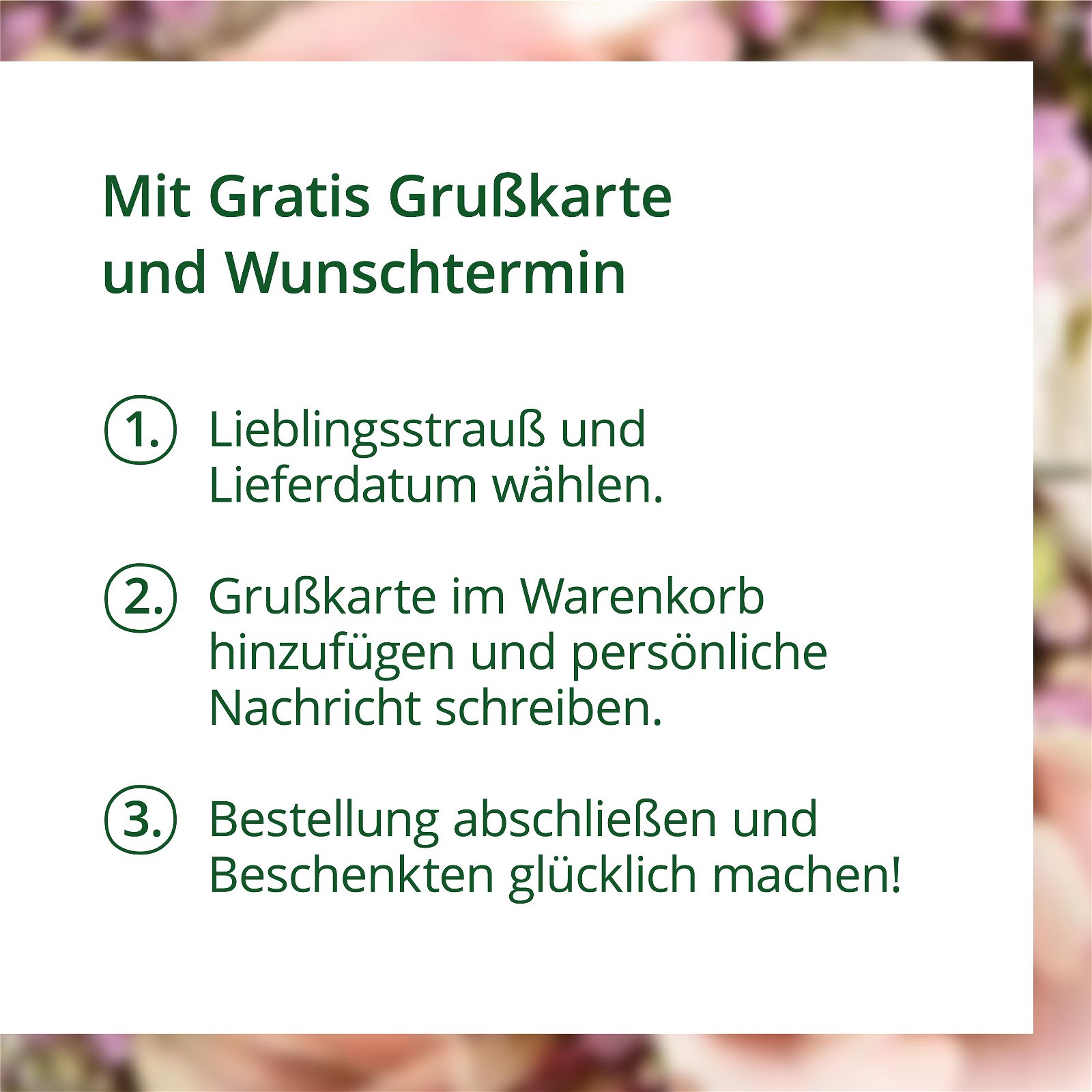 Blumenbund mit Sonnenblumen, 10er-Bund, Länge ca. 60 cm, inkl. gratis Grußkarte