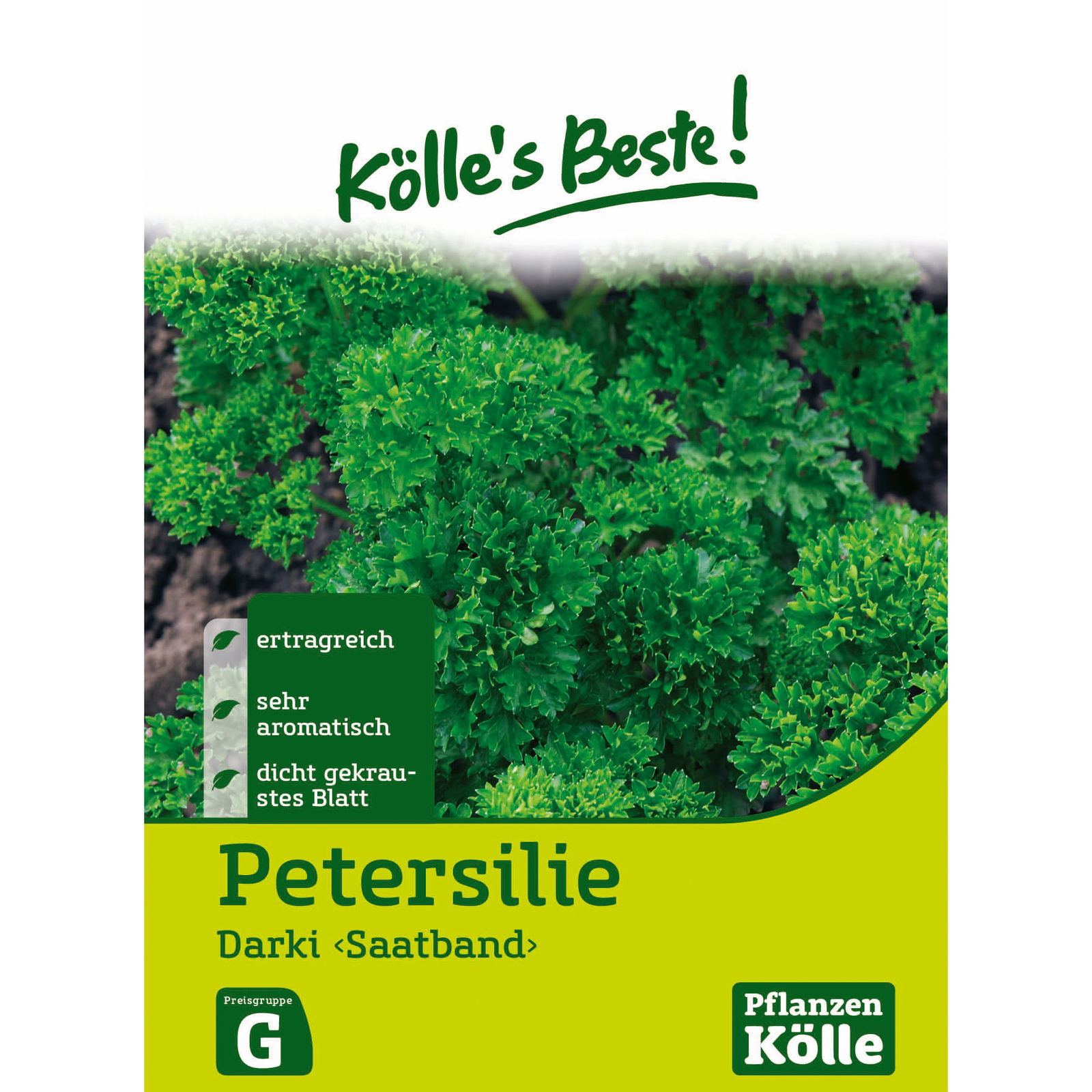 Kölle's Beste Saatband Petersilie Mooskrause2/Grandeur, 9 g