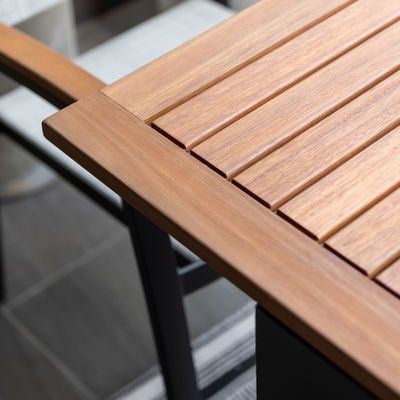 Ausziehtisch 'Kingsbury', schwarz/braun, 75/126 x 70 cm Ausziehtisch 'Kingsbury', schwarz/braun, 75/126 x 70 cm