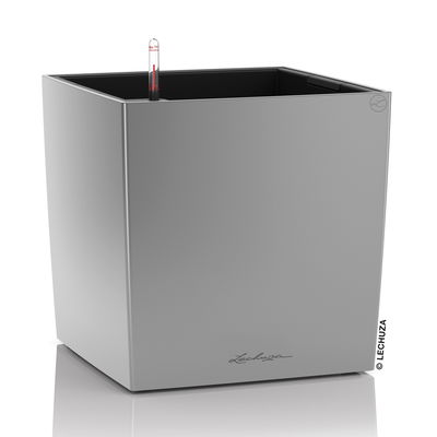 Lechuza 'Cube 40', silber, ca. 39 cm x 39 cm, H:40 cm Lechuza 'Cube 40', silber, ca. 39 cm x 39 cm, H:40 cm