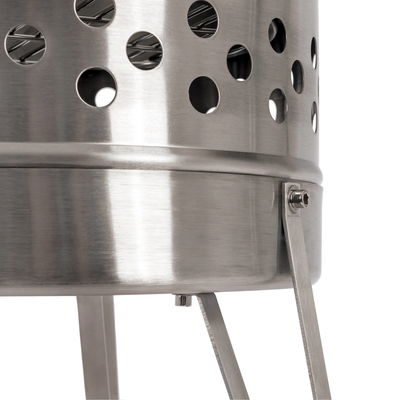 Petromax Feuertonne 'Pyron', Edelstahl, ca. Ø 45 x H74 cm