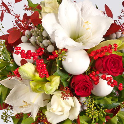 Blumenstrauß 'Winterromantik', handgebunden