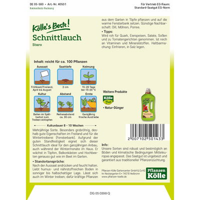 Kölles Beste Kräutersamen Schnittlauch Staro Kölles Beste Kräutersamen Schnittlauch Staro