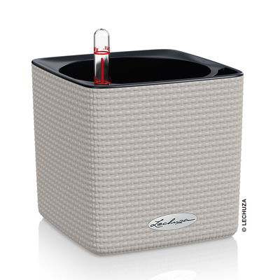 Lechuza 'Cube Color 14', sandbraun, ca. 14 x 14 x H 13,5 cm