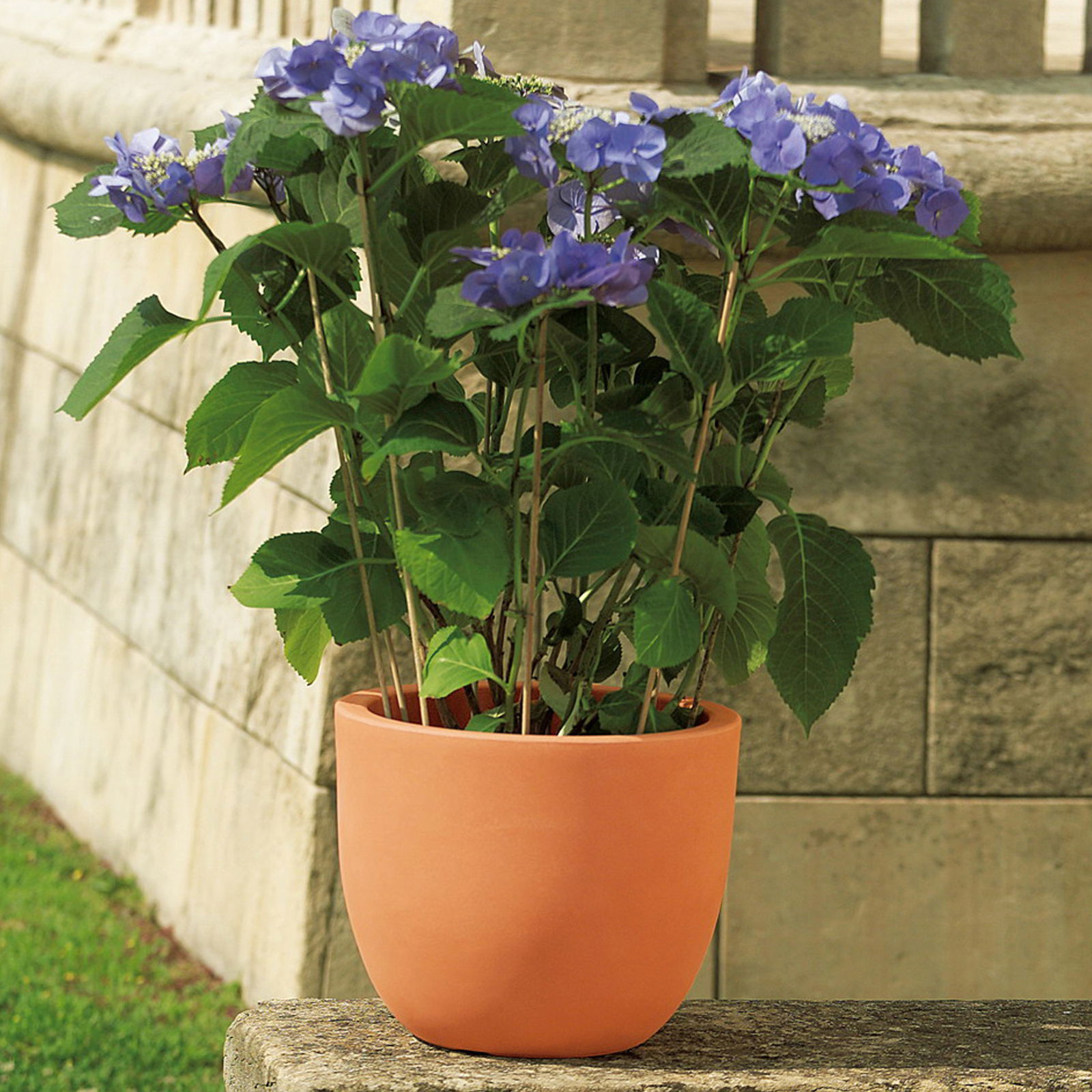 Euro 3 Plast Pflanzkübel 'Etria', terra, ca. Ø 54 x H 44 cm