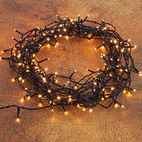 LED Lichterkette Rice Lights, klassisch warm, schwarz, Länge ca. 13,5 Meter