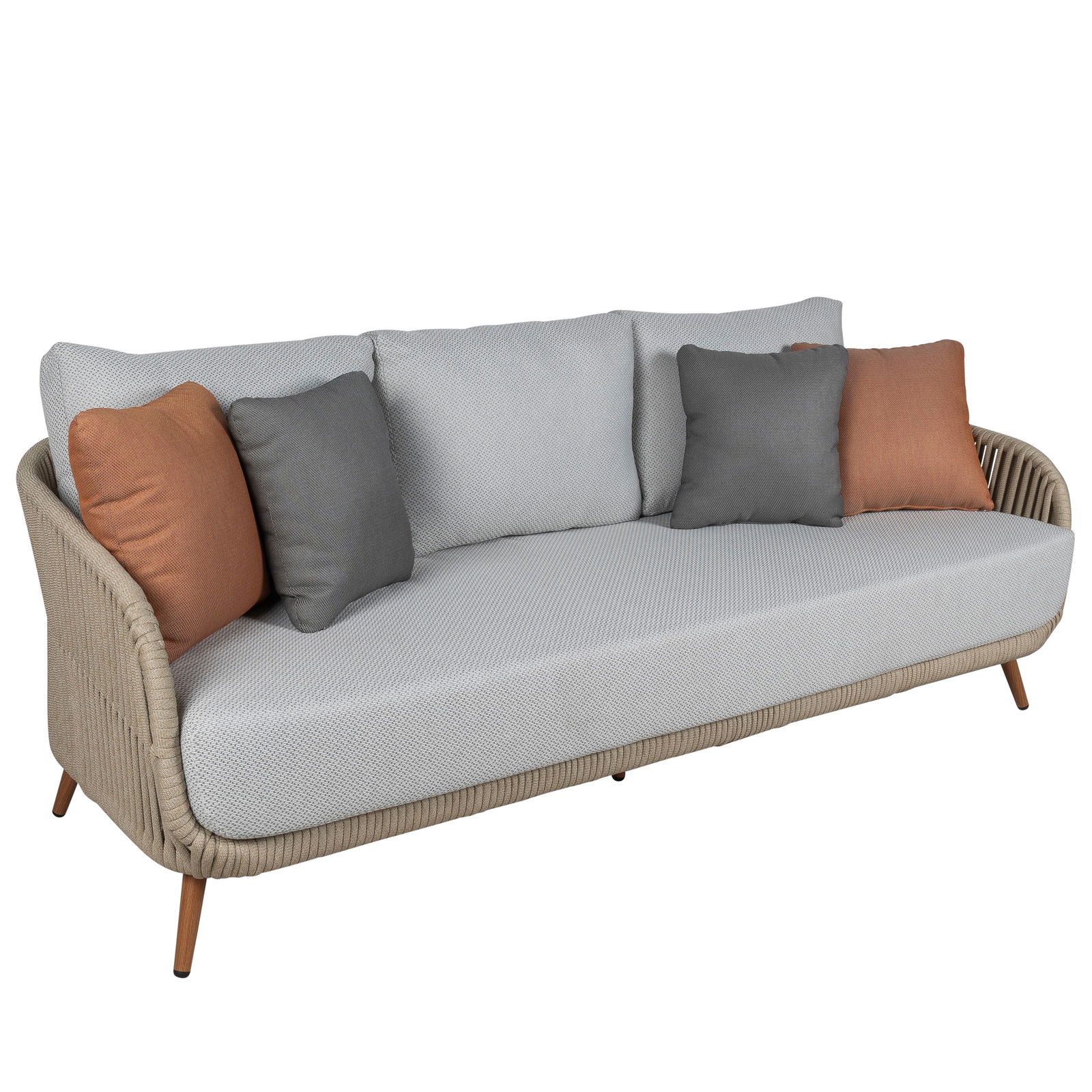 Kölle Loungesofa 'Cafune' inkl. Auflagen & 4 Kissen, grau/beige Kölle Loungesofa 'Cafune' inkl. Auflagen & 4 Kissen, grau/beige