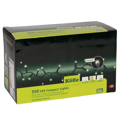 Kölle LED Lichterkette Compact Lights, warmweiß, 350 LEDs, Länge ca. 7,5 m Kölle LED Lichterkette Compact Lights, warmweiß, 350 LEDs, Länge ca. 7,5 m