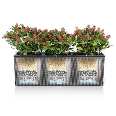 Lechuza 'Trio Cottage 40', lichtgrau, ca. 129,5 x 42 x H 44 cm