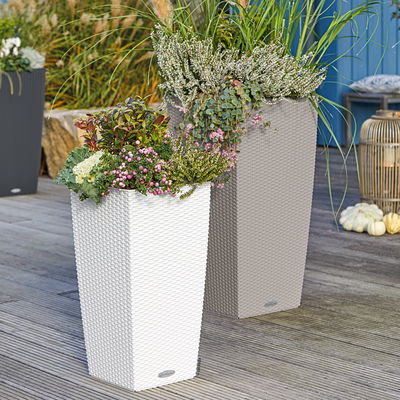 Lechuza 'Cubico Cottage 30', sandbraun, ca. 30 x 30 x H 56 cm