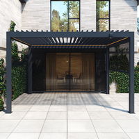 Pergola mit LED, anthrazit, ca. 300 x 400 x H 250 cm