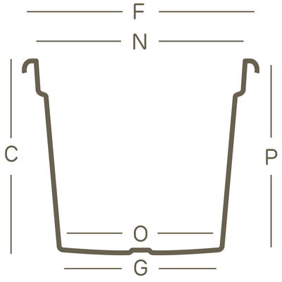 Euro 3 Plast Pflanzkübel 'Geo', anthrazit, ca. Ø 60 x H 45 cm