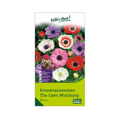 Kronenanemonen The Caen Mischung, 10 Blumenzwiebeln Kronenanemonen The Caen Mischung, 10 Blumenzwiebeln