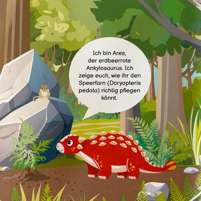 Dino Snack®, Ares, Speerfarn, Topf-Ø 14 cm, mit Brotdose Dino Snack®, Ares, Speerfarn, Topf-Ø 14 cm, mit Brotdose