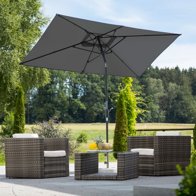 Mittelstockschirm 'Tunis', ca. 270 x 150 cm Mittelstockschirm 'Tunis', ca. 270 x 150 cm