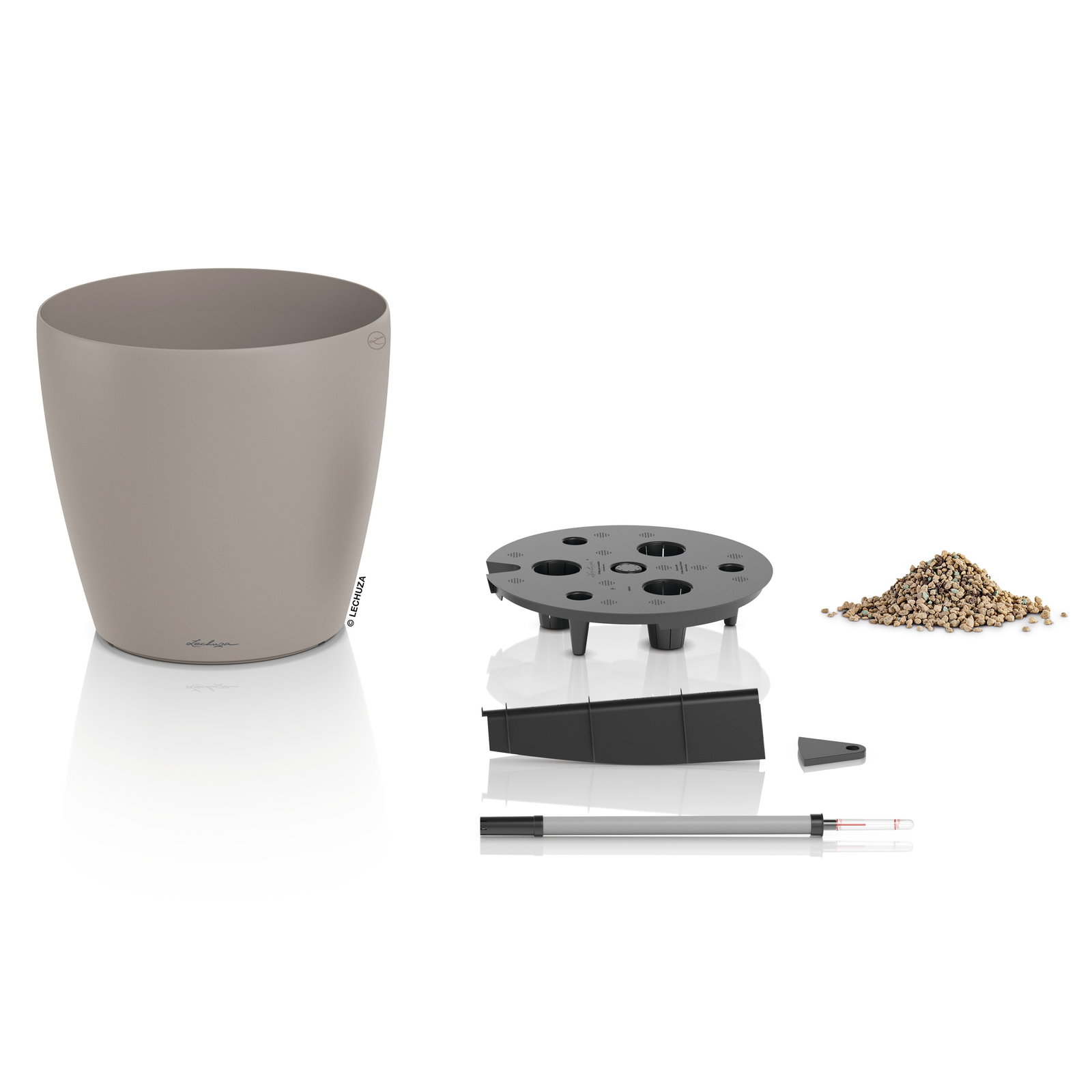 Lechuza Pflanzgefäß 'Classico Color 50', braun, ca. 49 x 49 x H 46,5 cm