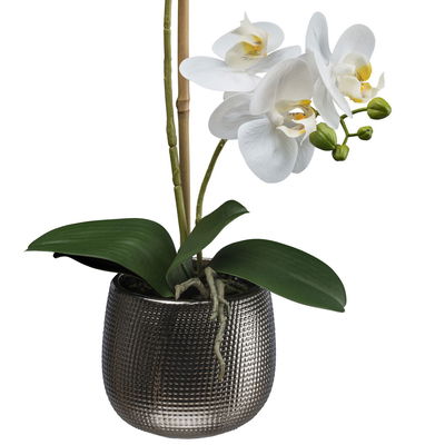Künstlicher Phalaenopsis, weiß, Höhe ca. 48 cm