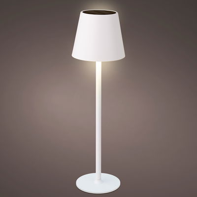 Solar-Tischlampe, weiß, Ø 11 x H 37 cm
