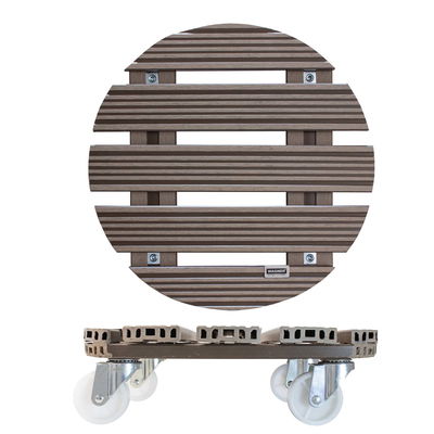 Multi Roller WPC, Tragkraft 150 kg, taupe, ca. 11 x 39 x 39 cm Multi Roller WPC, Tragkraft 150 kg, taupe, ca. 11 x 39 x 39 cm