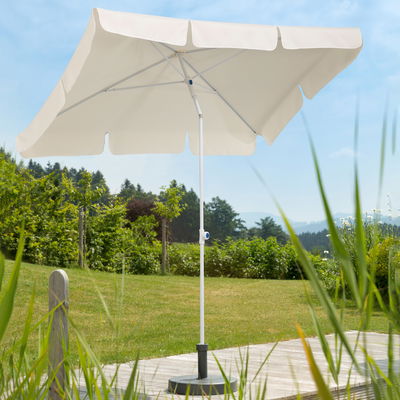 Mittelstockschirm 'Ibiza', ca. 180 x 120 cm, natur Mittelstockschirm 'Ibiza', ca. 180 x 120 cm, natur