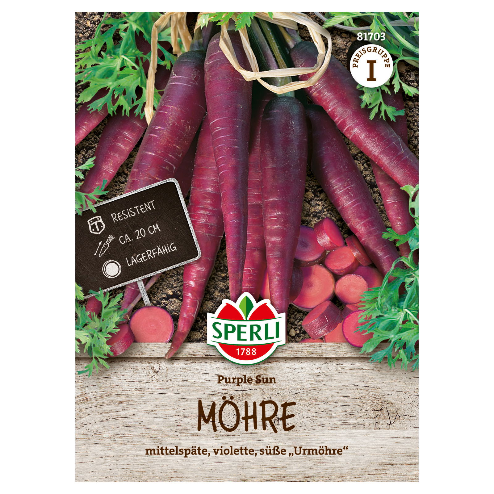 Sperli Saatgut Möhre 'Purple Sun', violett Sperli Saatgut Möhre 'Purple Sun', violett