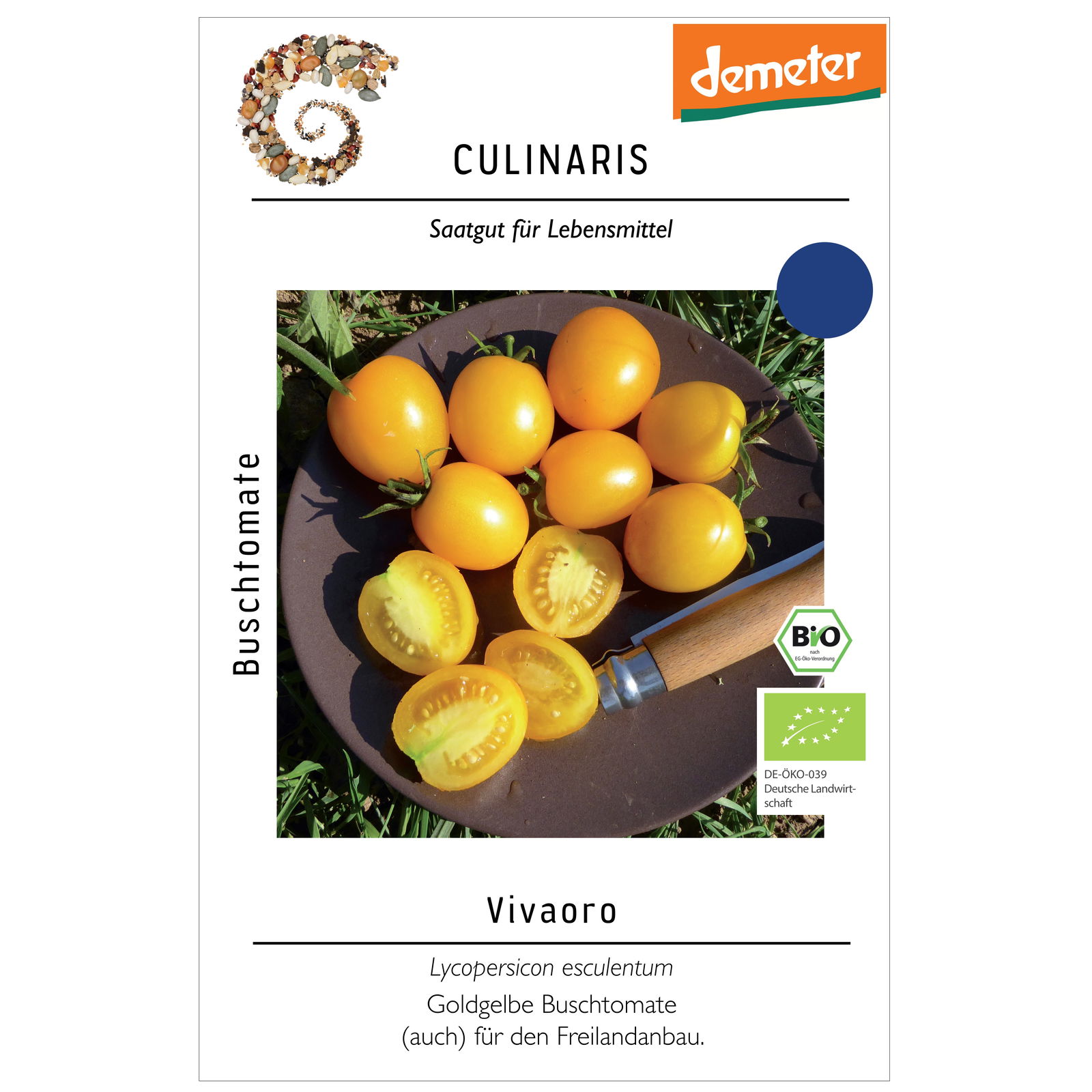 Thompson & Morgan Saatgut Buschtomate 'Vivaoro', gelb