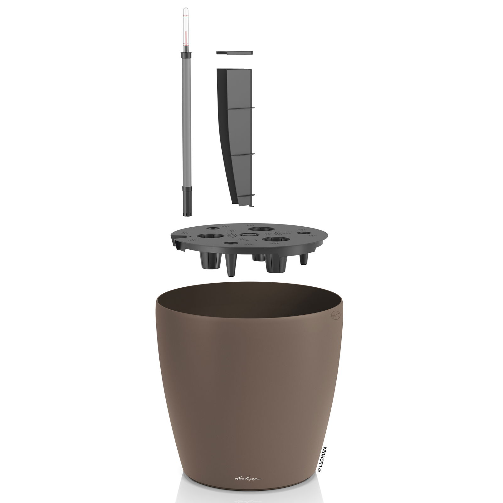 Lechuza Pflanzgefäß 'Classico Color 50', muskat, ca. 49 x 49 x H 46,5 cm