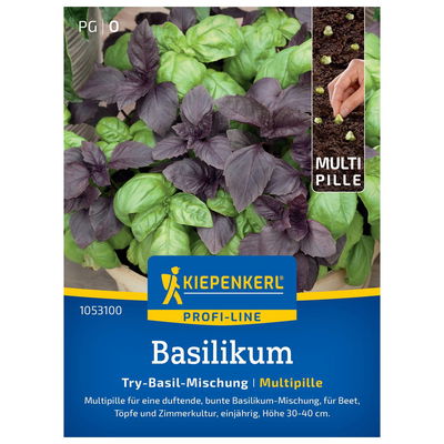 Pillensaat, Basilikum 'Try-Basil-Mix', bunt